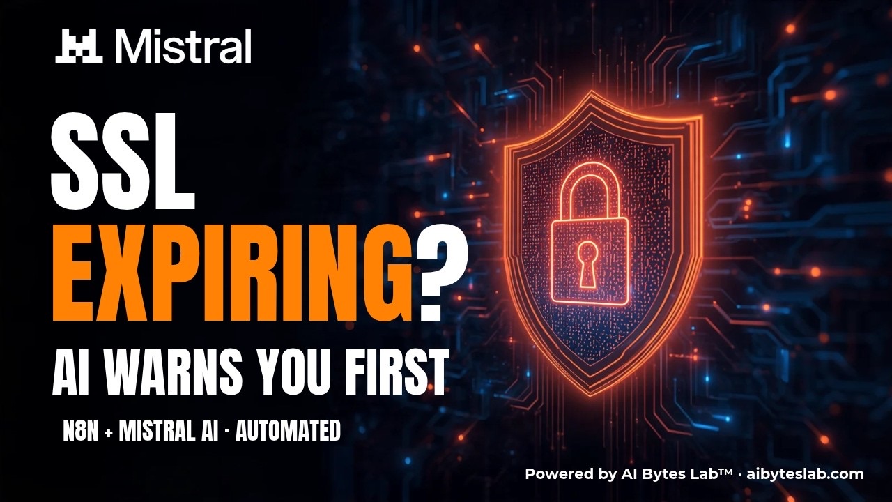 SSL expiring? AI warns you first — SSL certificate monitor with n8n and Mistral AI